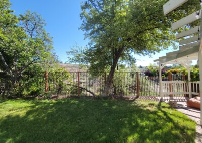 Ornamental Iron with Wood Posts 012